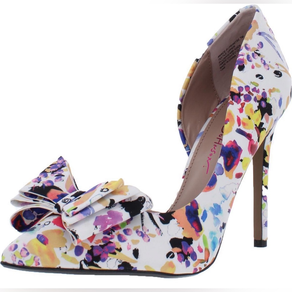 Betsey Johnson floral print heels